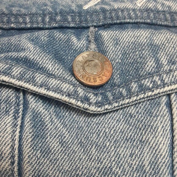 PacSun by Playboy Jacket Blue Denim Long Sleeve Button Up Men's Small Unisex - Picture 15 of 15